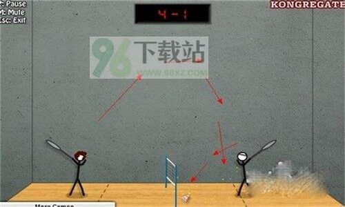 火柴人打羽毛球(Stickman Badminton)安卓版截图1