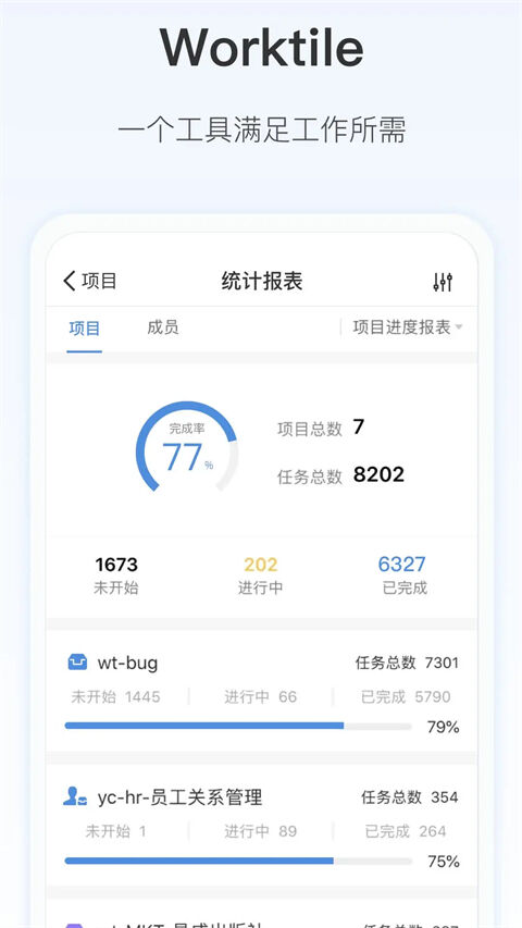 Worktile手机版客户端截图1