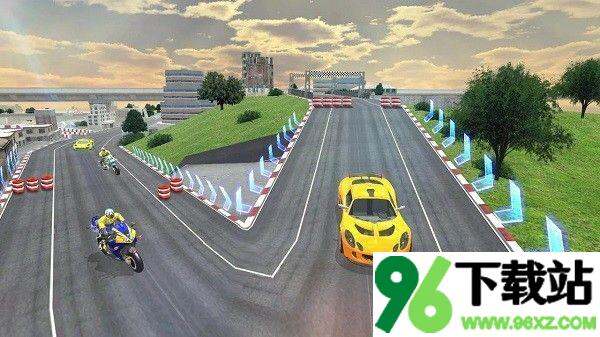王者摩托车模拟器(Car VS Bike Racing)手机版截图1